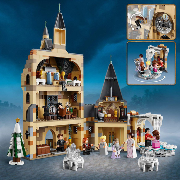 SX6010 Hogwarts bell tower castle Harry Potter lighting street view building