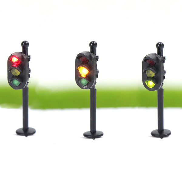 JTD1505 5pcs model Traffic Signals 1:150 N Scale Crossing LED Crosswalk Signal Road Street light railway modeling