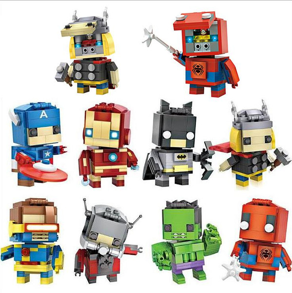 Marvel Avengers diamond building blocks kids batman captain american iron man model toys educational DIY blocks DHL