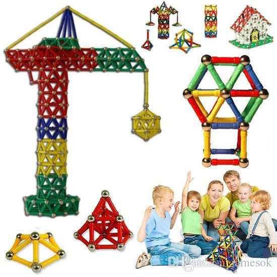 103pcs Magnetic Toys Sticks Building Blocks Set Kids Educational Toys For Children Magnets Christmas Gift b971