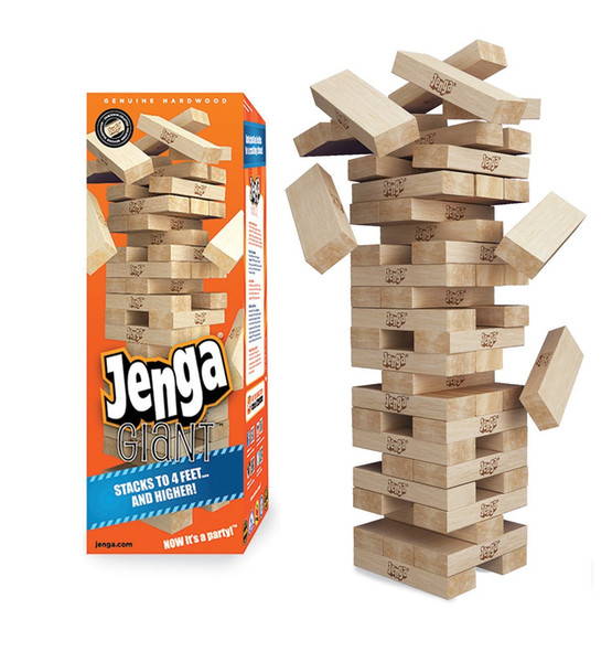 Jenga Hardwood Game Family Board Game 54Pcs Wooden Stacking Tumbling Tower Blocks Drinking Game Christmas gift