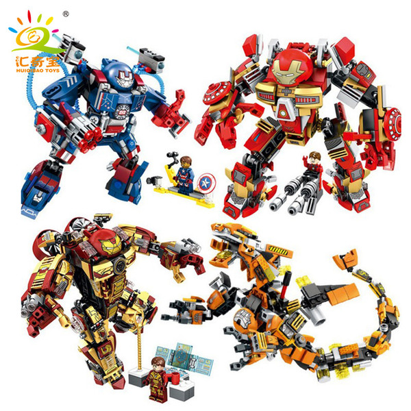 Anti Ho, iron man, machine, deformation fighter, intelligence building blocks, children's toys wholesale.