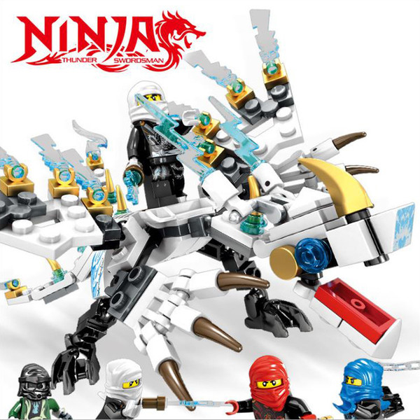 4 Styles Ninjago Building Blocks 2 in 1 The Dragon Ninja Action Figures DIY Building Blocks Classic Bricks Toys