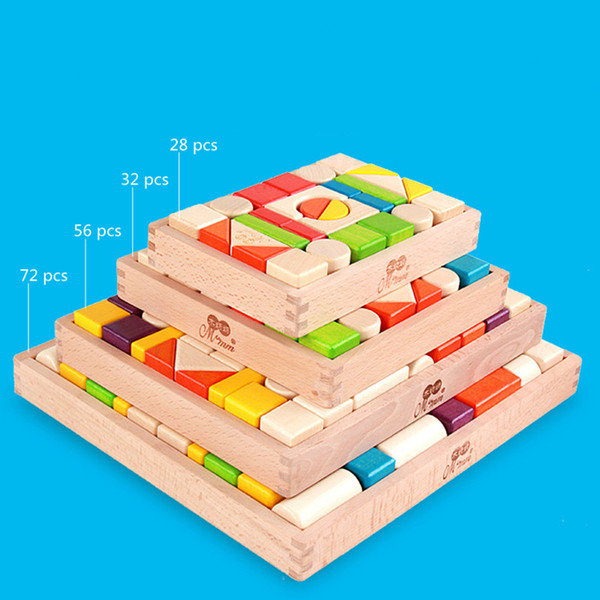 Children Mental Development Tangram Wooden Russian Tetris Puzzle Jigsaw Puzzle Educational Toys for Kids intellectual Building Blocks DHL