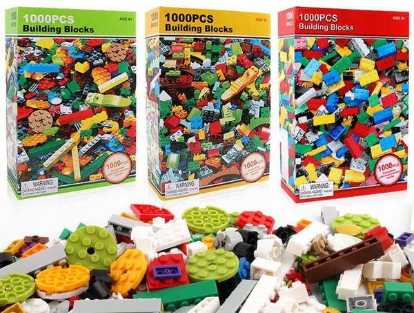 Models 1000pcs DIY Building Blocks Creative Education Bricks Toys for Children DIY Assemble Block Bricks Kids Gifts