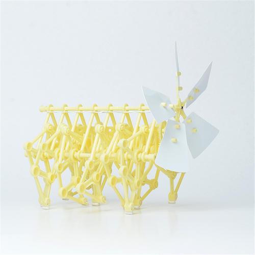 Mini DIY Toy Wind Powered Model Kit Mini Strandbeest Small Assembly Unisex Children Kids 3-14 Years Old