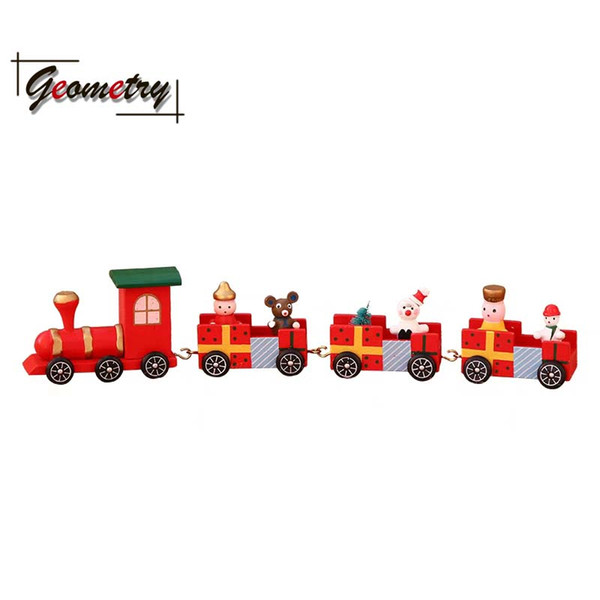 Christmas trees 2018 new arrival hot-sale product fashionable especially A small wooden train ornament used as a present for children