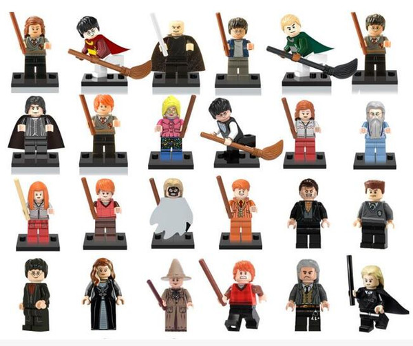 Wholesal Mix Lot Harry Potter Minfig 30 Types Harry Potter Figures Harry Potter Hermione Ron Figure Mini Building Block Figures Toy for Kids