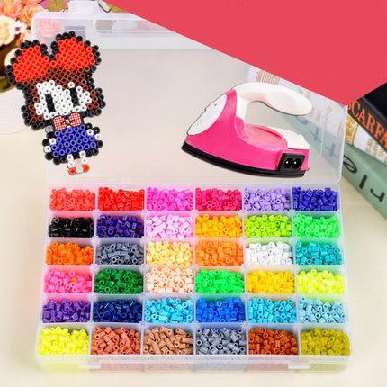 High quality most popular children's educational toys and gifts.DIY 5mm HAMA spell beans doug 24 color box Around 210 grains per color