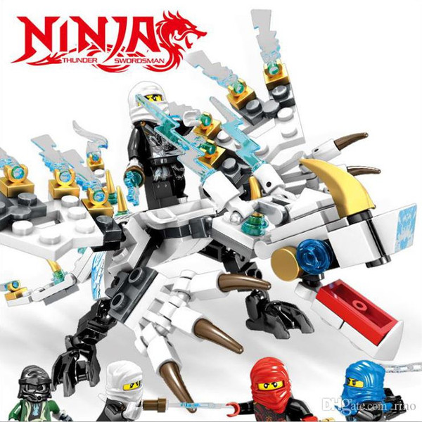 4 Styles Ninjago Building Blocks 2 in 1 The Dragon Ninja Action Figures DIY Building Blocks Classic Bricks Toys