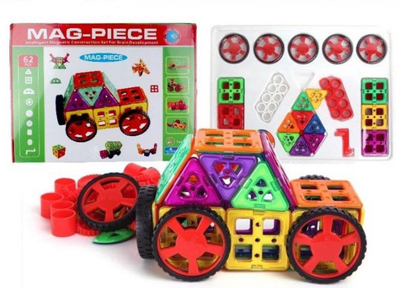 62pcs/set Variety Children Building Blocks Pulling Blocks Magnetic Sheet Magnetic Wisdom Magic Hot Sale