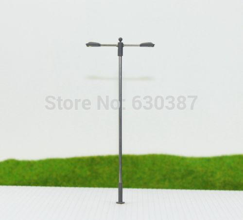 Wholesale- LQS11 10pcs Model Railway Train Lamp Post Street Lights N Scale LEDs NEW