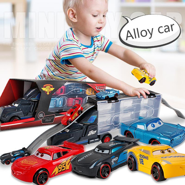 Large Container Trucks Portable Pick Up Truck Kids' Toys Alloy Trailer Mini Gift Children Birthday Gifts Truck Cars Model Toys