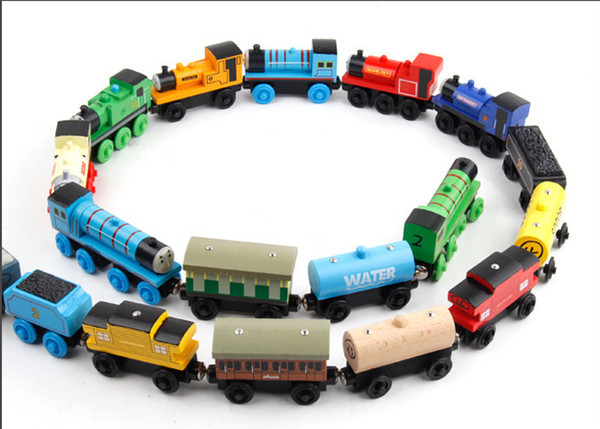 Wooden Small Trains Cartoon Toys 70 Styles Trains Friends Wooden Trains & Car Toys Best Christmas Gifts DHL 