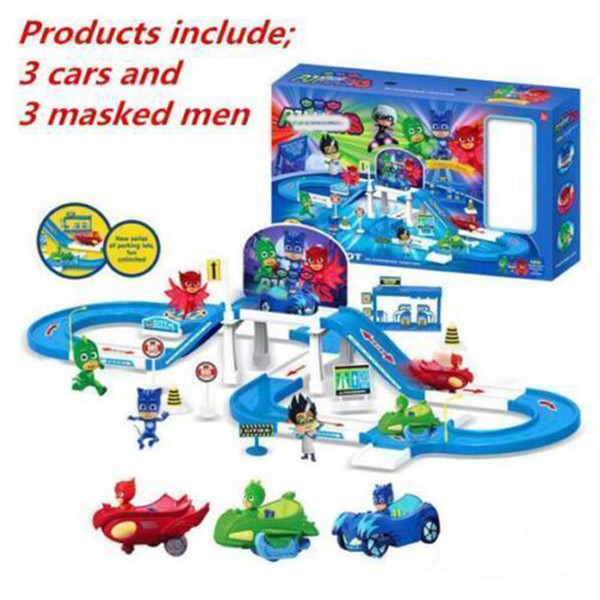 pj masks Cartoon Masked Command Center Car Parking Car Catboy Owlette Gekko Figure pJ Toys Kids Party Gift With Retail Box