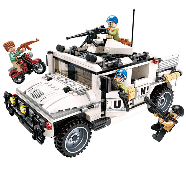 Thunder Mission 3205-3206 Armed Hummer's Counterattack Tank Regiment Strikes Puzzle Blocks