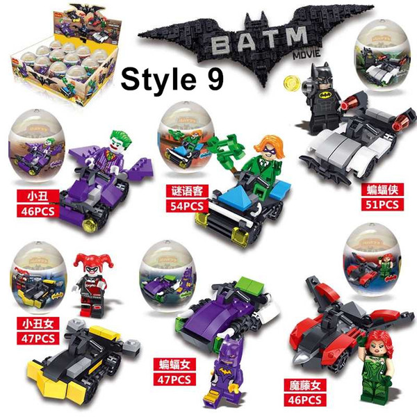 10 Styles Building Blocks Dinosaur Vehicle Toys Bricks Assembly Puzzle Toy Easter Egg Toy Kids Gift