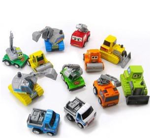 Kid Plastic Toys Baby Mini Pull Back Cars Full Set Vehicle Models Best t Gift For Child Free Ship