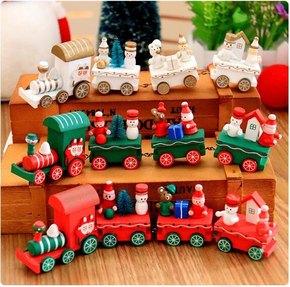 BABY toys christmas gifts vehcile toys new year gifts for baby train wood and sonw man little train