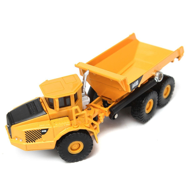 1:87 Scale Alloy Diecast Loading Unloading Dump Truck Construction Toys Vehicle Cars Model Kids Toy Gift