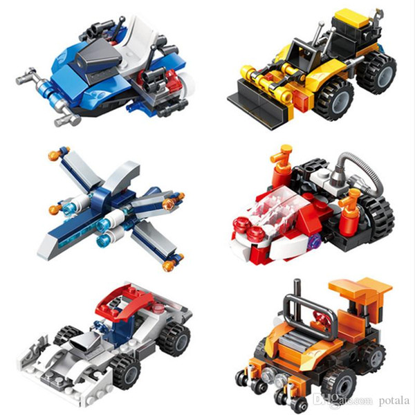 Super Boy Car Toys Building Block Mini Engineering Fire Building Sets Project Military Puzzle Tank Airplane army Vehicle Toys Anti-terrorism