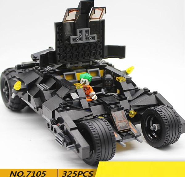 7105 Bat Car Building Block Super Hero Man Bat Classic puzzle building block Bat Tank