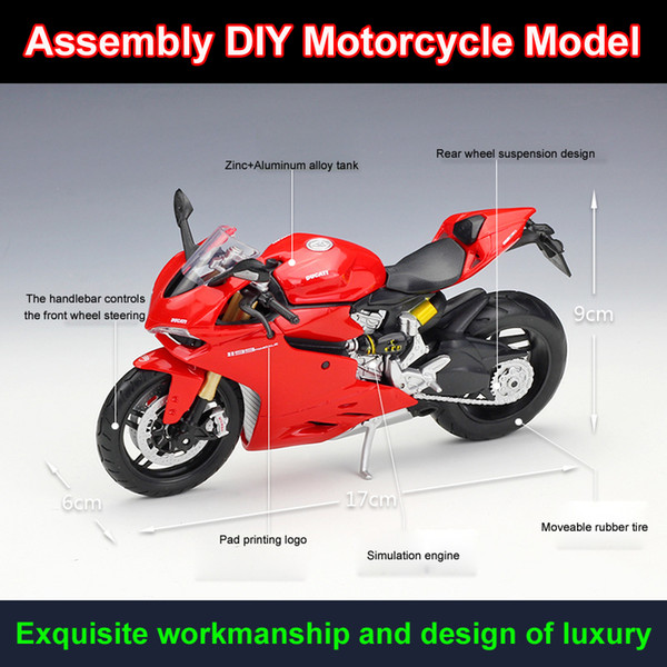 Free shipping 26pcs 3D puzzle metal assembled DIY Motorcycle model toy pocket bike model Brain Teaser Puzzles Vehicle Toys gifts