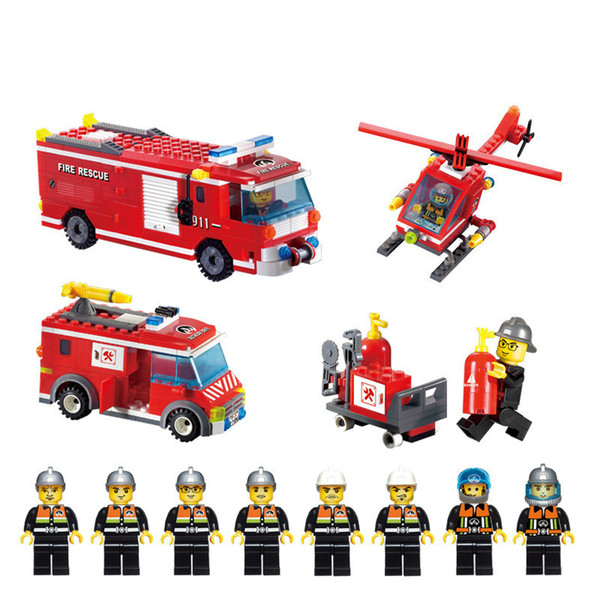 City Fire Administration puzzle assembly assembling plastic toys toy bricks