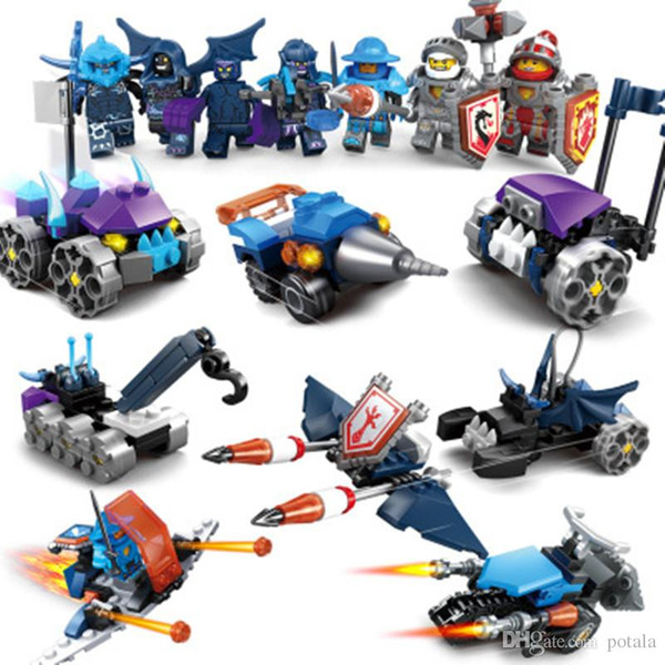 8pcs/set Building Block Transformerring Gifts Mini Boy Car Fusion Toys Fire Building Sets Project Military Puzzle Tank Airplane army Vehicle