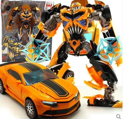 Deformed children's toy gold rigid alloy version leader class Bumblebee deformed robot