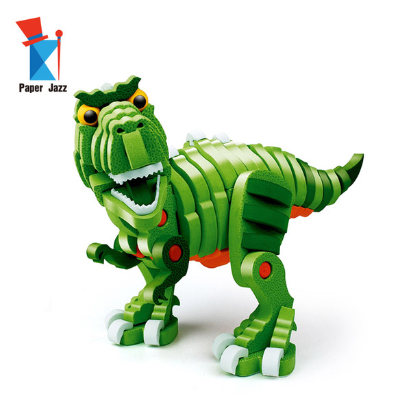 3d trex tyrannosaurus variety blocks puzzle Diy children education toys for kids who over six years old