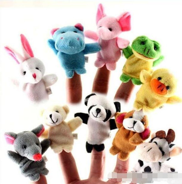 In Stock Unisex Toy Finger Puppets Finger Animals Toys Cute Cartoon Children's Toy Stuffed Animals Toys