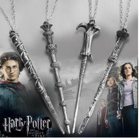 8 Colors Europe and The United States Explosion Models Alloy Harry Potter six bone magic stick Hermione Sirius Star V Magic Wand Necklace