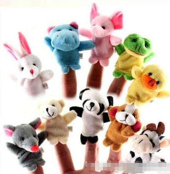 In Stock Unisex Toy Finger Puppets Finger Animals Toys Cute Cartoon Children's Toy Stuffed Animals Toys BabY