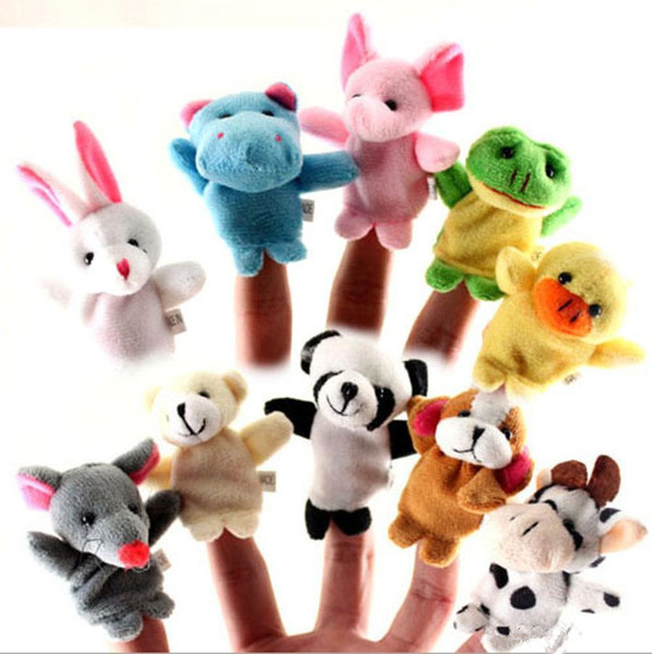 In Stock Unisex Toy Finger Puppets Finger Animals Toys Cute Cartoon Children's Toy Stuffed Animals Toys