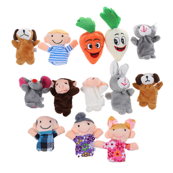 Wholesale!Baby Kids Educational toy Finger Puppet plush toys boy girl