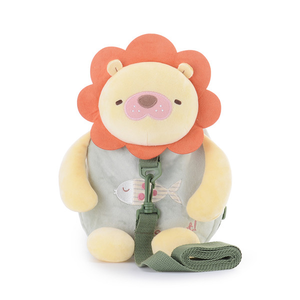 Metoo Cute Cartoon Lion Baby Harness Backpack Baby Leashes Safety Anti-lost Backpack Strap Walker Bag 26*25cm