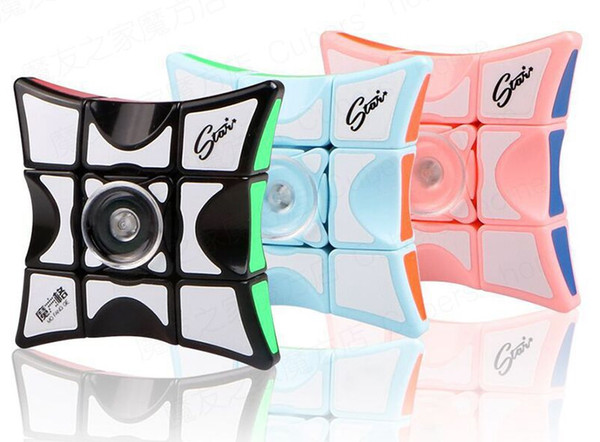 Wholesale Cube Spinner 5.5*5.5 CM Spinner Magic Cube EDC Anti-stress Rotation Spinner Decompression Novelty Toy for Kids