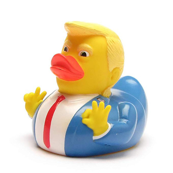 Trump Duck Bath Toy Shower Water Floating Squeeze Sound Rubber Duck Baby Water Toy for children