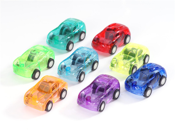 Hot Sale Candy Color Plastic Mini Pocket Car Pull back Car Model Kids Toys For Boys Educational Best Christmas Gift for Child