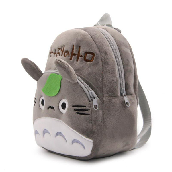 New arrival 100% 21*23.5CM Cotton Pikachu My Neighbor Totoro Mini School Bag Plush Backpacks For Baby Gifts ZQW-A