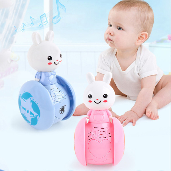 Cute Bear Dolls Car Roly Poly Toys Mini Educational Stress Relief Tumbler Toy Gifts For Kids Children