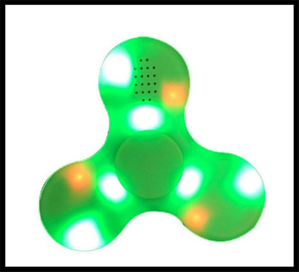 creative finger spinner LED MINI Bluetooth Speaker Music Fidget Spinner EDC Hand Spinner For Autism And Kids/Adult Funny Fidget Toy