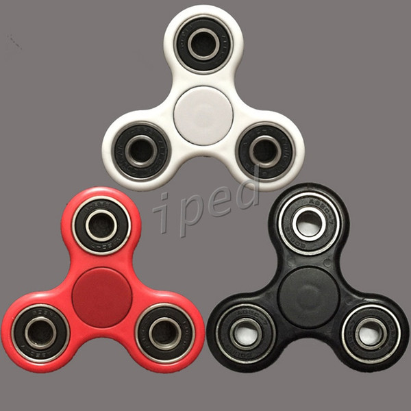 2017 ABS Hand Spinner Fidget Metal Ball Bearings EDC Desk Toy Stress Reliever Fun Finger Toy For Decompression Anxiety 7 Colors + retail box