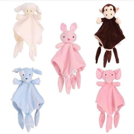 Soft Baby Toys 0-12 Months Appease Towel Soothe Sleeping Animal Blankie Towel Educative Baby Rattles Mobiles Stroller Toys