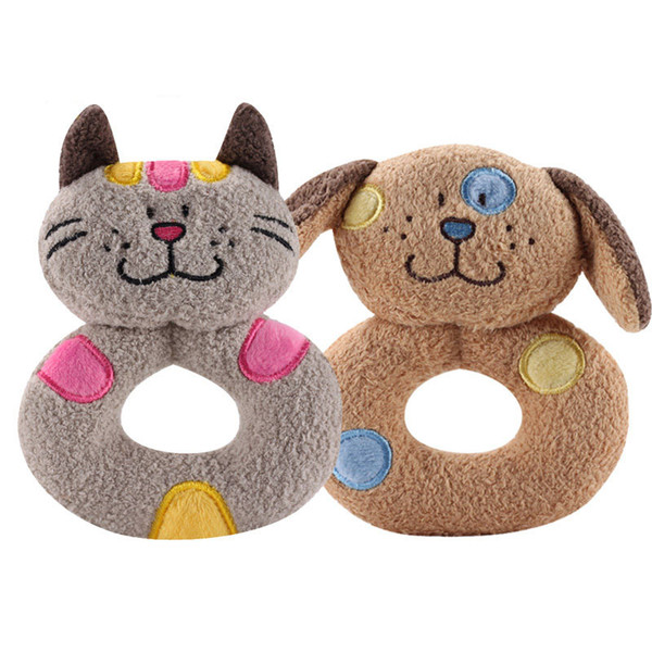 Kids Animal Model New Infant Baby Musical Developmental Toy Rattles Soft Cartoon Cute Plush Stuffed Bed Bells Rattle Toys Children Education