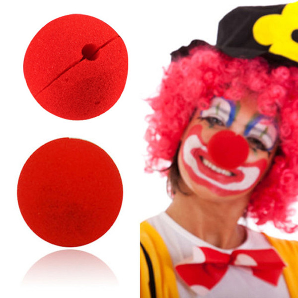 100Pcs/lot Decoration Sponge Ball Red Clown Magic Nose for Halloween Masquerade Decoration Free Shipping