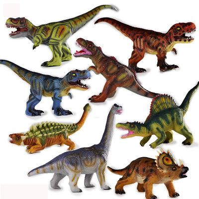 Jurassic soft dinosaur model toy Simulation plastic dinosaur toy tyrannosaurus thorns dragon child gift Christmas gift