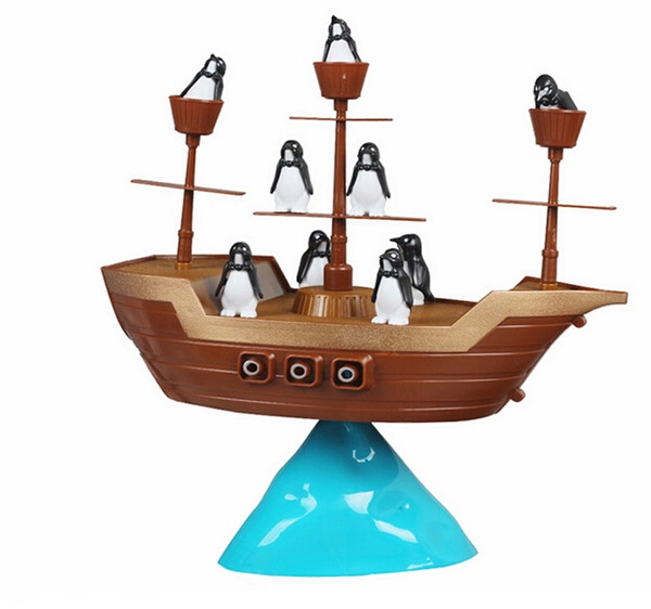 Wholesale-Don't Rock the Boat Pirate Ship Penguin Balance Game Kids Children Family Activity Toys