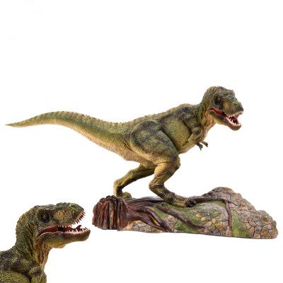 Jurassic solid tyrannosaurus tyrannosaurus tyrannosaurus model toy with stump ornaments gift large dinosaur simulation model toy